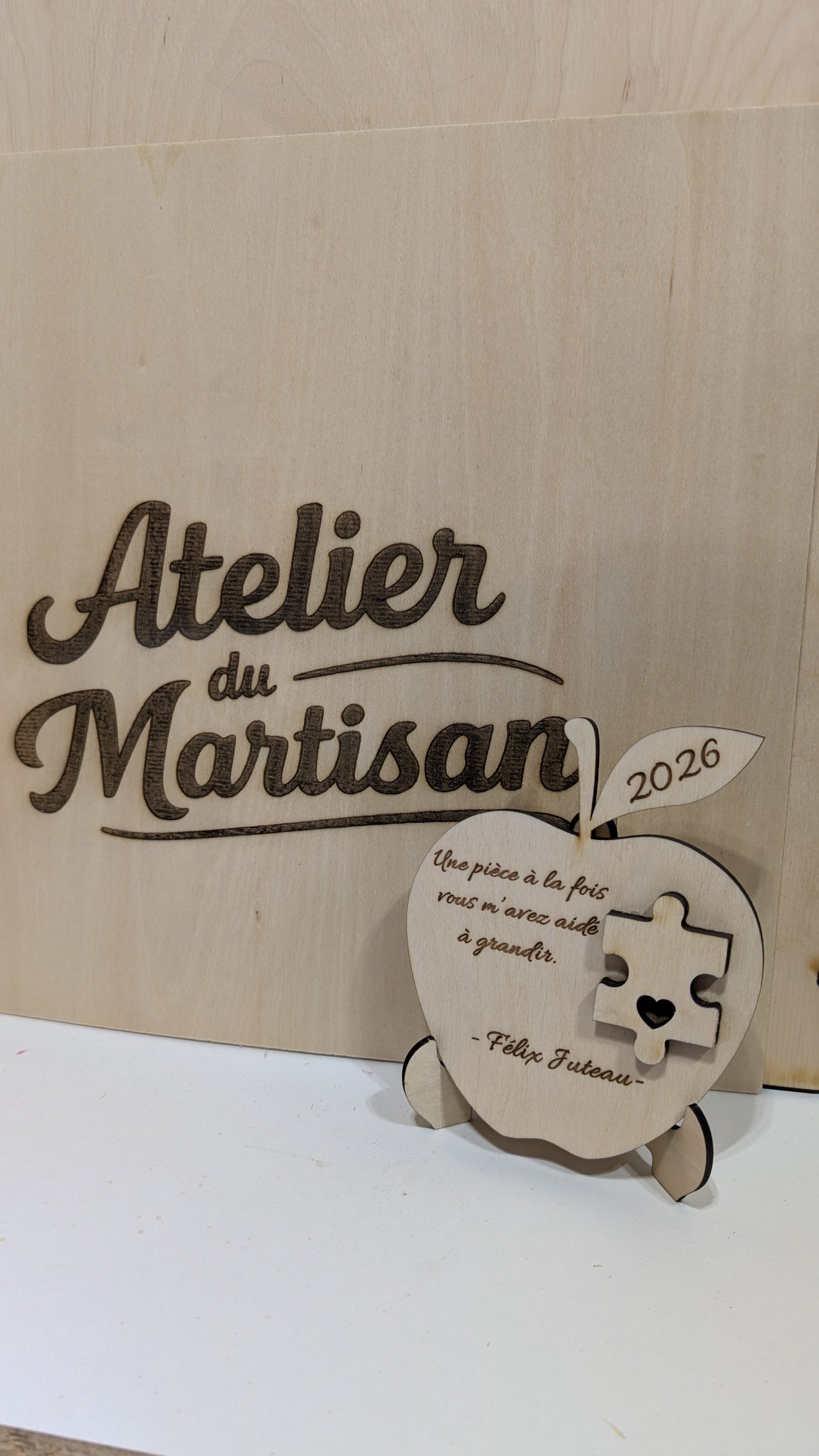 Pomme personnalisée - Cadeau pour enseignant