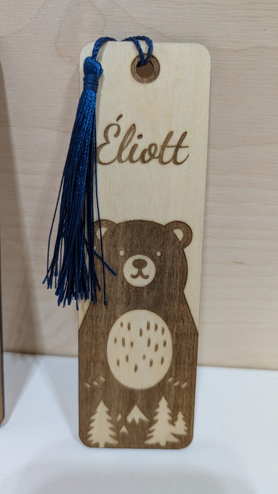 Signet en bois gravé personnalisé