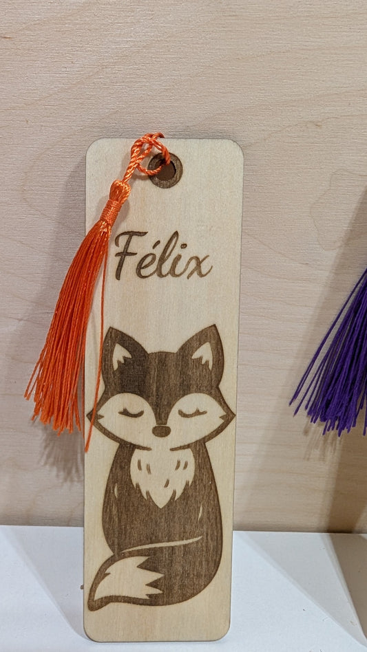 Signet en bois gravé personnalisé