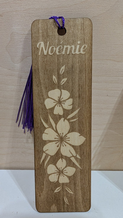 Signet en bois gravé personnalisé