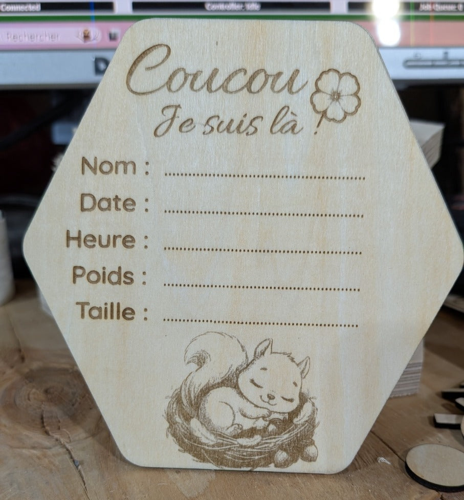 Pastille de naissance — Écureuil