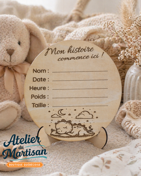 Pastille de naissance – Dinosaure endormi