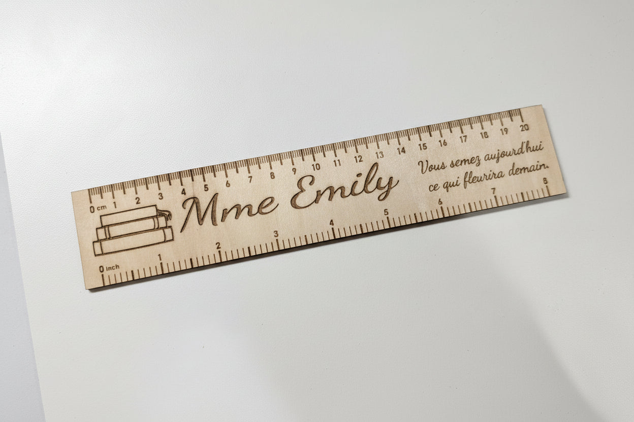 Règle personnalisée de 20cm